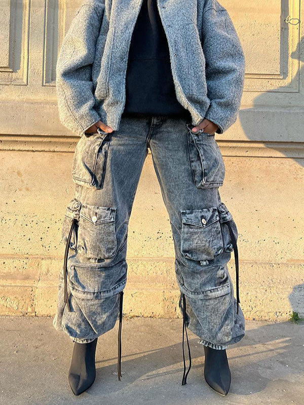 Ripped Cargo Jeans