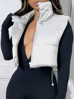 Zip-Front Puffer Vest--Clearance