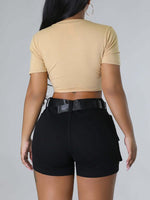 Double-Cross Tied-Front Tee--Clearance