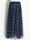Plaid Sheer Skirt